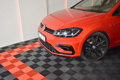 Voorspoiler VW Golf 7.5 R Facelift Glans Zwart