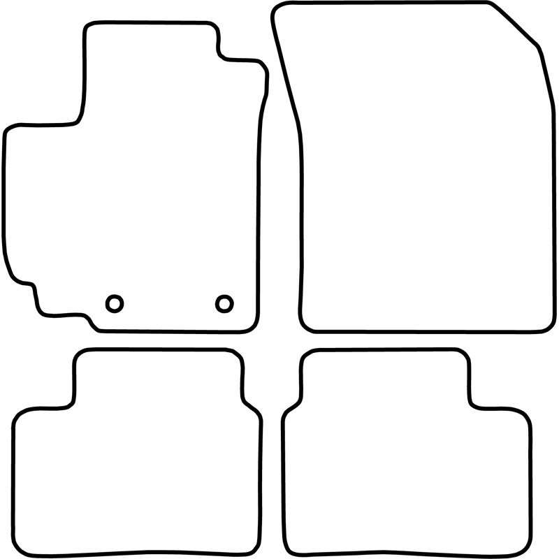 Set de tapis de sol en velours sur mesure pour Suzuki Swift 2010-