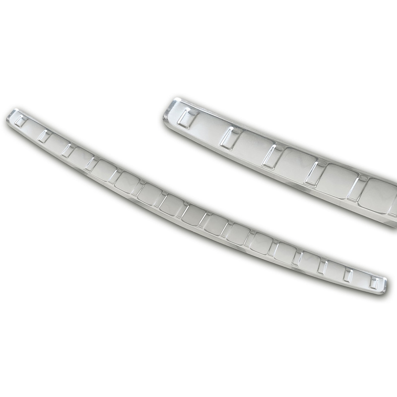 Protection de seuil arrière inox sur mesure pour Skoda Octavia IV Liftback 2020-2024 & FL 2024- 'Ribs'