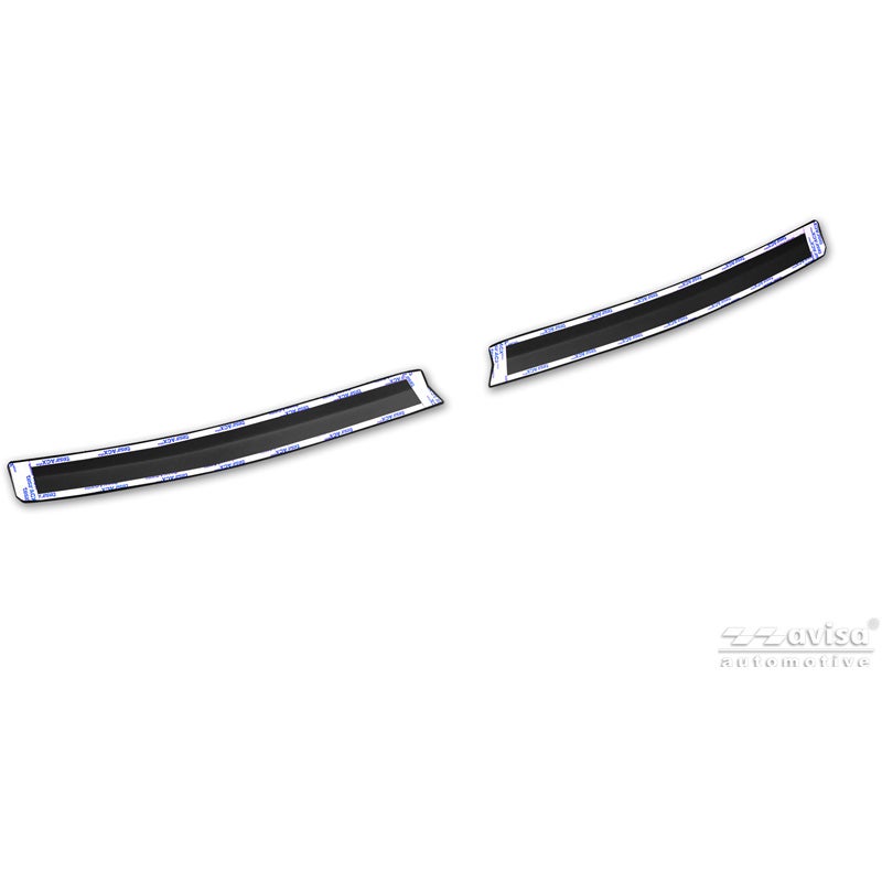 Avisa Protection de Seuil de Coffre Acier Inox sur mesure pour Dacia Spring Facelift 2024- - Noir Mat - 2 pièces