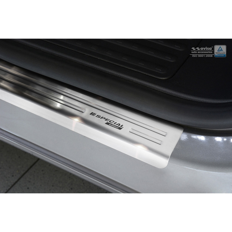 Seuils de portes inoxydable sur mesure pour Volkswagen Transporter T6 2015- & FL 2019- 'Special Edition' - 2-pièces