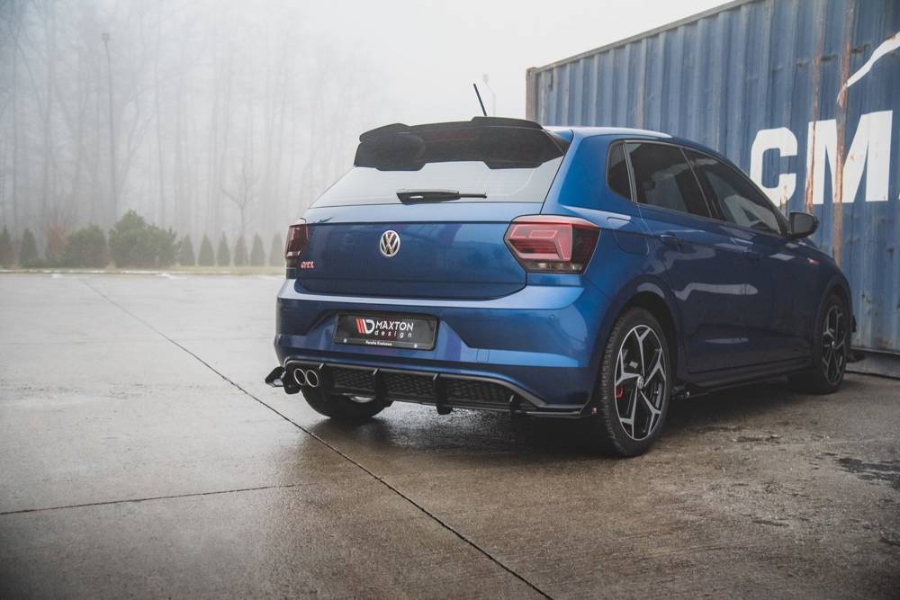 Zijdiffusers Race VW Polo MK6 GTI Glans zwart