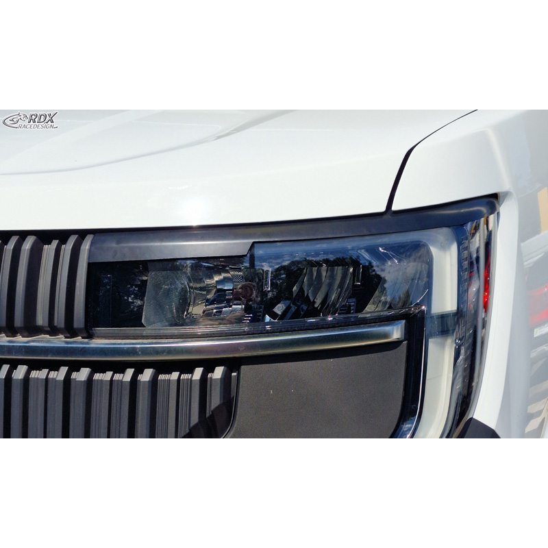 RDX Spoilers de phares sur mesure pour Renault Master IV 2024- & Nissan Interstar 2024- (ABS)