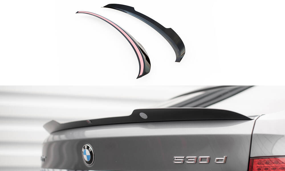 Spoiler BMW 5 GT M Pakket F07 Maxton Glans Zwart