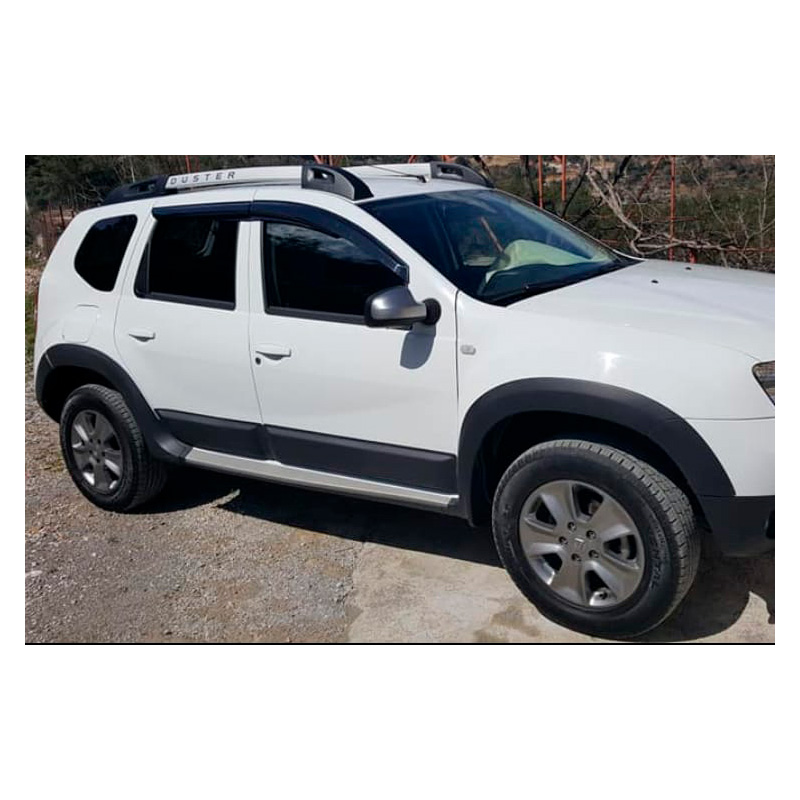 Jeu de baguettes de porte sur mesure pour Dacia Duster I 2010-2017 (sans marquage Duster) - Noir mat