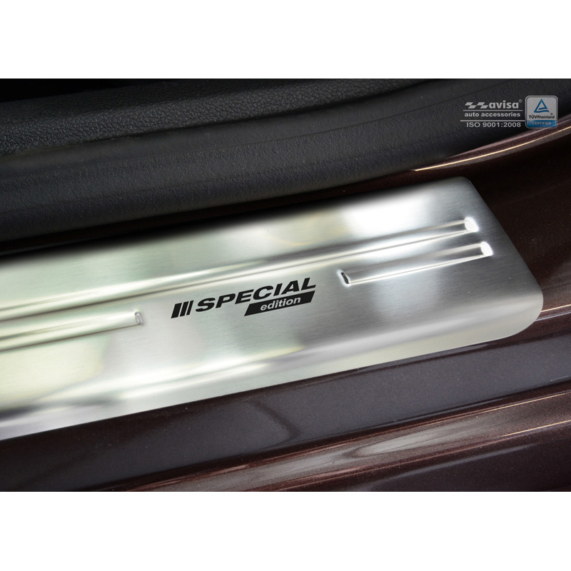 Seuils de portes inoxydable sur mesure pour Opel Astra K Sportstourer 2015-2022 - 'Special Edition' - 4-pièces
