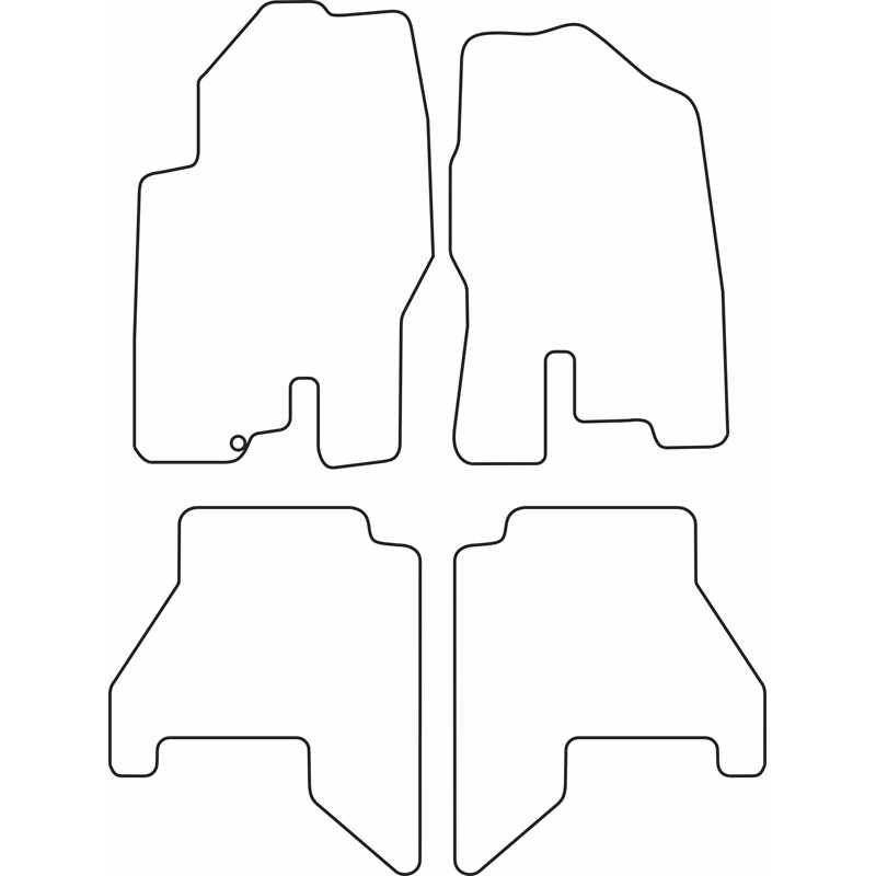 Set de tapis de sol en velours sur mesure pour Nissan Pathfinder 2005-2013