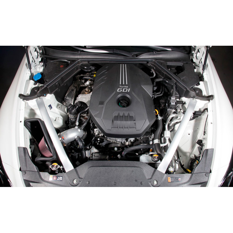 K&N Kit d'admission Typhoon sur mesure pour Kia Stinger 2.0 2018-2020 - Argent (69-5320TS)