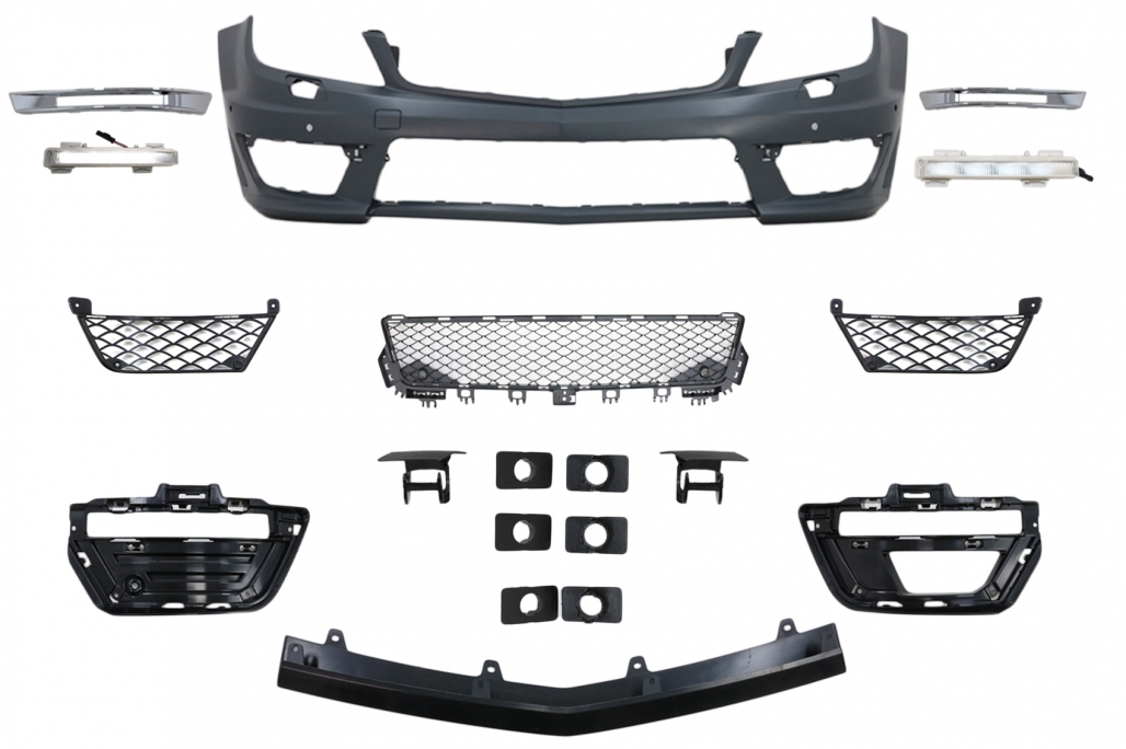 Voorbumper Facelift C63 Design Mercedes C-Class W204 S204 C204 (2007-2015)