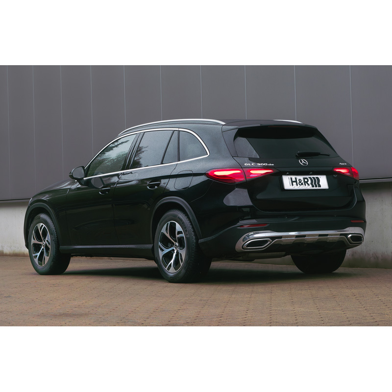Ressorts d'abaissement H&R sur mesure pour Mercedes GLC (X254) & GLC Coupé (C254) 300e/300de/400e Plug-in-Hybrid 4MATIC seulement pour amortisseurs adaptatifs/Suspension confort 2022- - AV30/AR35mm