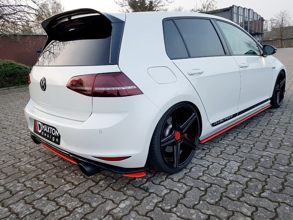 Zijdiffusers Volkswagen Golf 7 GTI Clubsport Glans Zwart