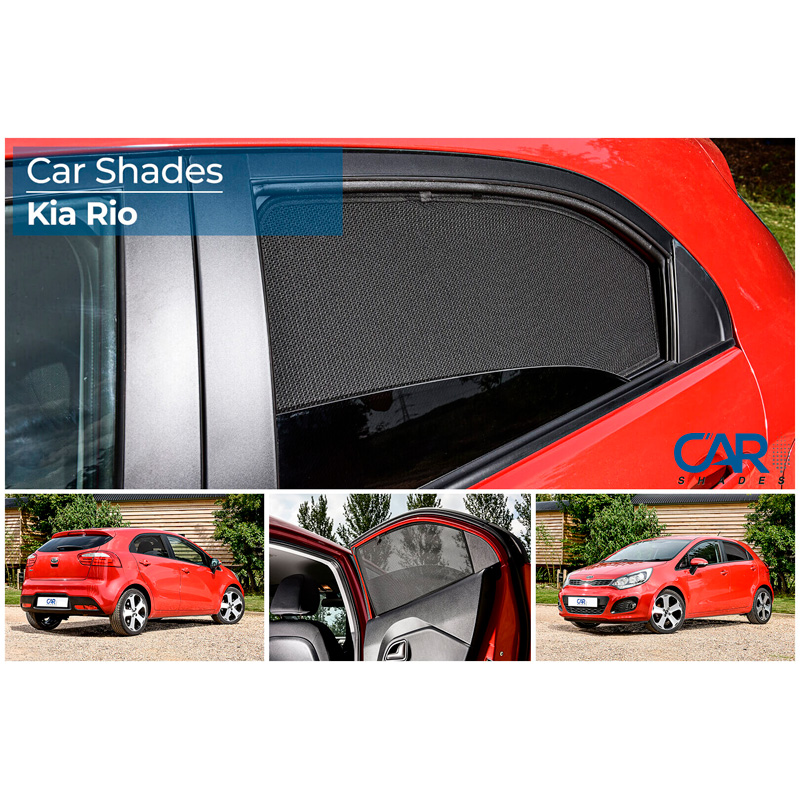 Set de Car Shades (portes arrières) sur mesure pour Kia Rio 5 portes 2011-2016 (2-pièces)