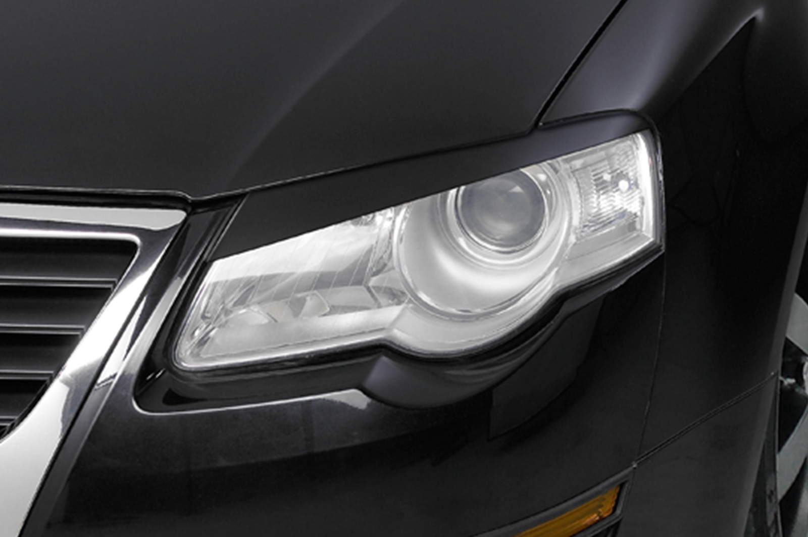 Koplampspoiler VW Passat B6 (Typ 3C) CSR Glans Zwart