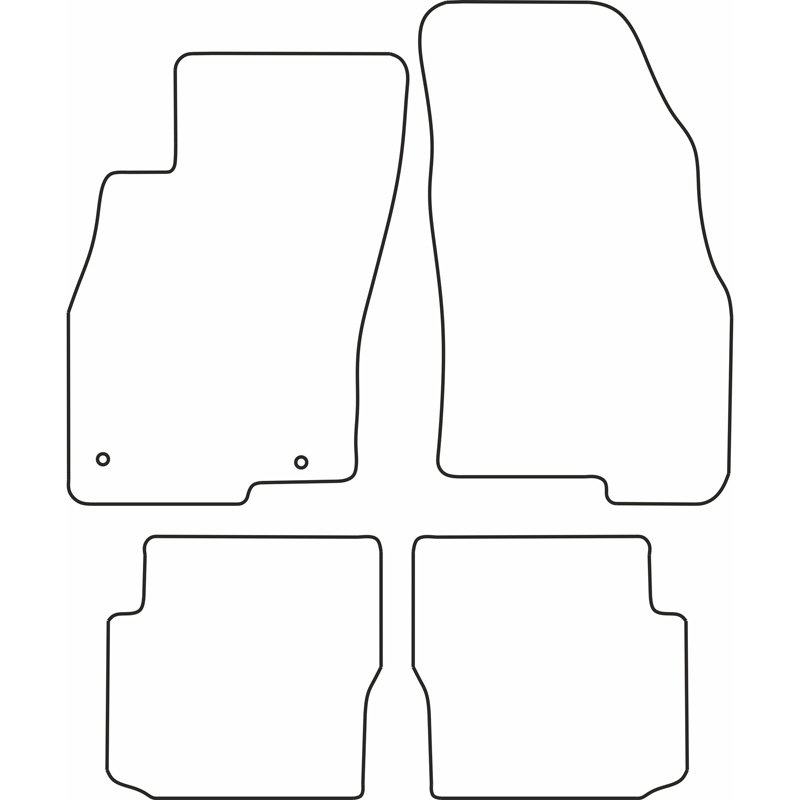 Set de tapis de sol sur mesure pour Fiat Punto Evo (3 portes) 2009-2014