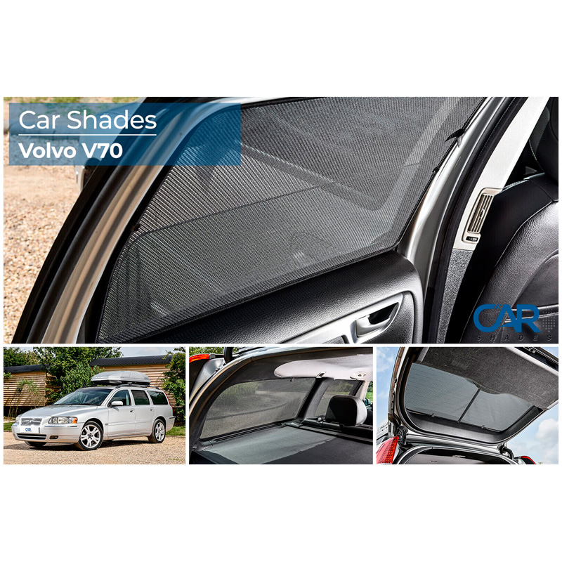 Set de Car Shades sur mesure pour Volvo V70 Station 2007- / XC70 2007- (6-pièces)