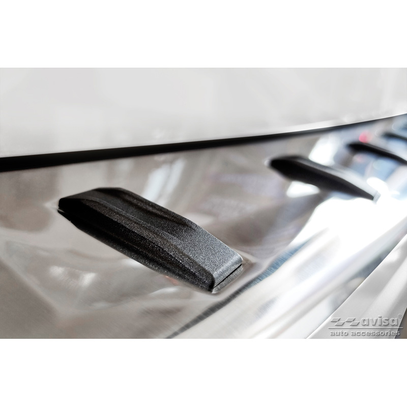 Protection de seuil arrière inox sur mesure pour  Audi A4 Avant B9 (incl. S-Line) 2015-2019 & Facelift 2019- - 'STRONG EDITION'