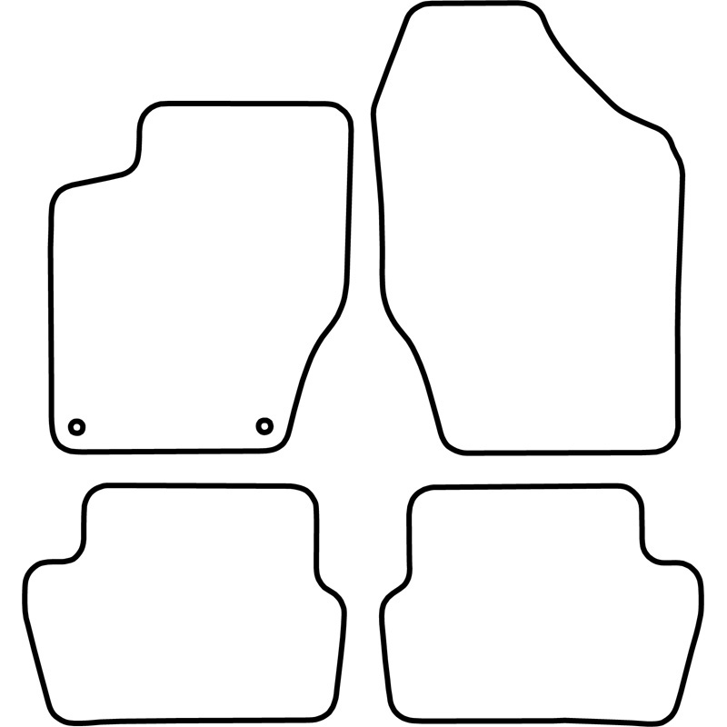Set de tapis de sol en velours sur mesure pour Citroen C4 & DS4 2010-