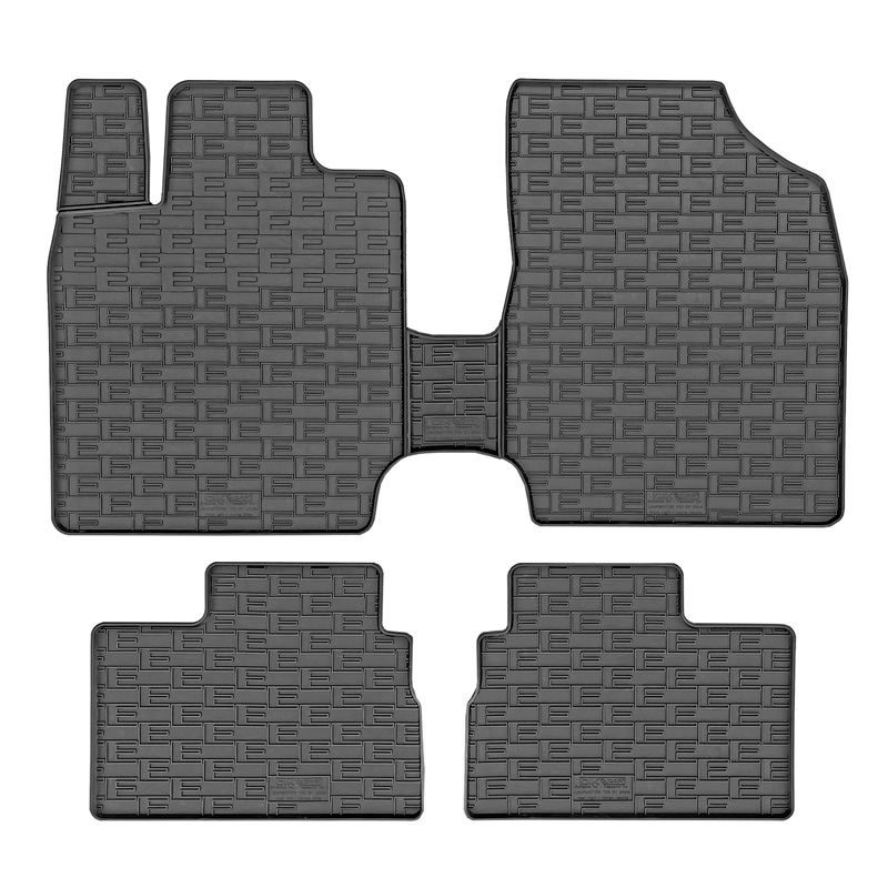 Set tapis de caoutchouc sur mesure pour Leapmotor T03 2024- (3-pièces + points de fixage)