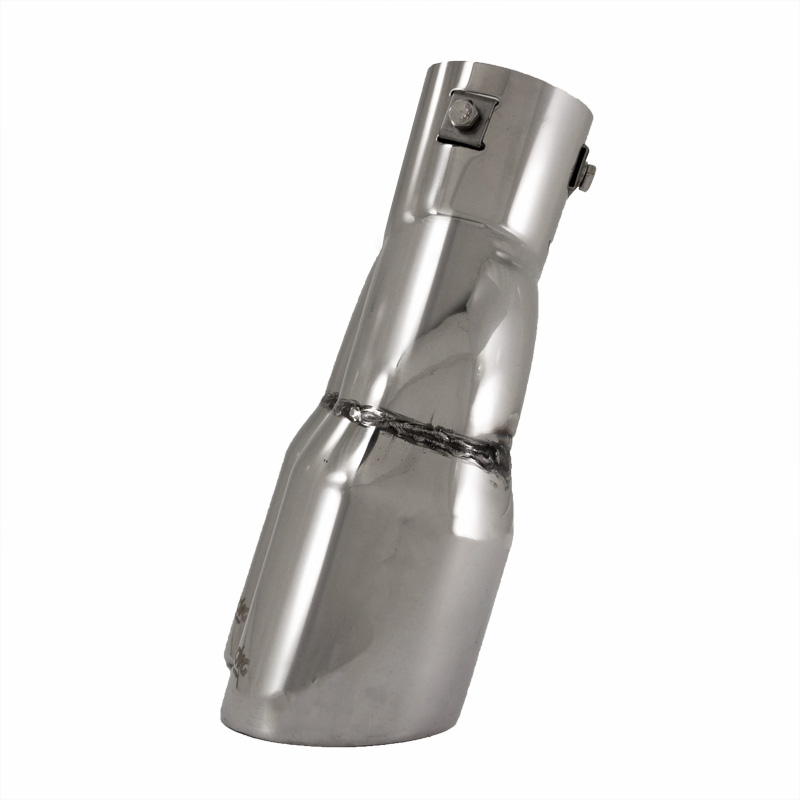 Simoni Racing Embout d'Échappement Rond Double Inox - Ø90xL242mm - Montage ->62mm