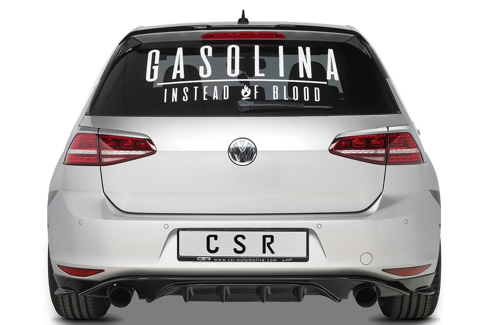 Achterlichtspoiler VW Golf 7 (Type 1K) CSR Glans Zwart