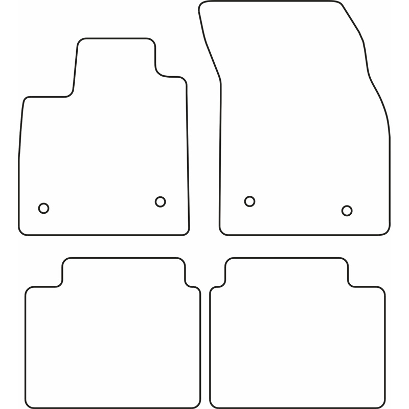 Set de tapis de sol sur mesure pour Ford Focus IV 2018-
