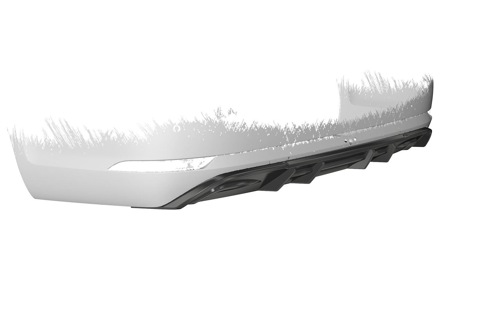 Diffuser Volkswagen Golf 7 Variant FL CSR Glans Zwart