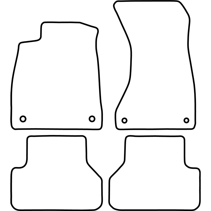 Set de tapis de sol sur mesure pour Audi A5 (F5A) Sportback 16-