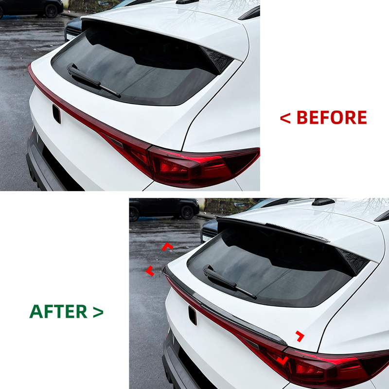 Aileron arrière inférieur sur mesure pour Cupra Formentor 2020-2024 & Facelift 2024- (ABS Noir Luisant)