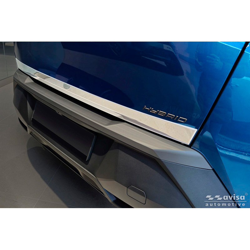 Avisa Revêtement d'habillage du hayon du coffre inox Chrome sur mesure pour Peugeot 3008 III 2024-
