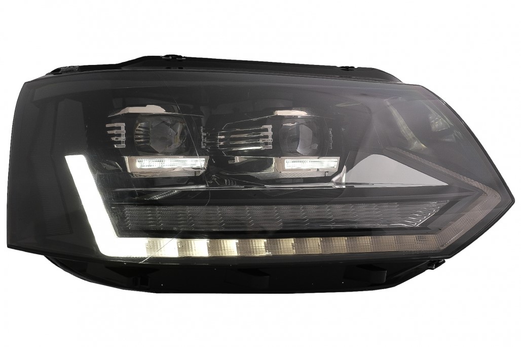 Headlights fits VW T5 09-.. Devil Eyes Dlite LED black