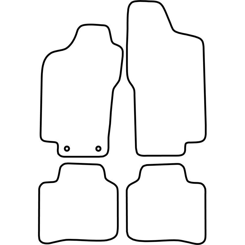 Set de tapis de sol sur mesure pour Lancia Delta 1996-2008