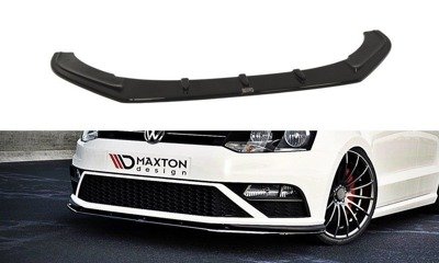 Voorspoiler  VW Polo MK5 GTI FACELIFT Glans Zwart