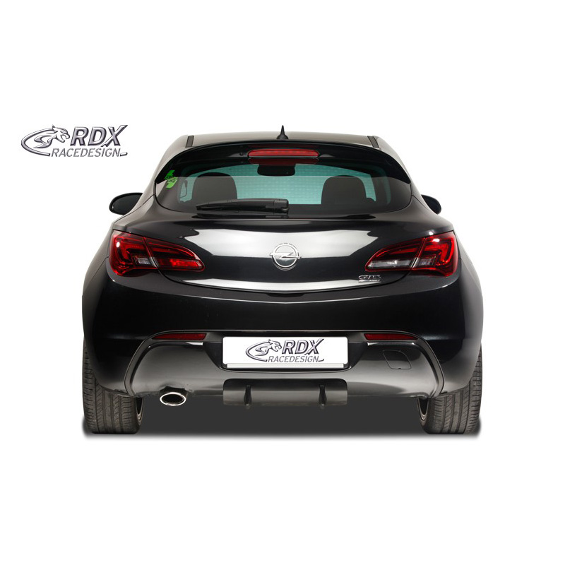 Jupe arrière 'Diffuseur U-Diff' sur mesure pour Opel Astra J GTC 2009-2015 incl. OPC-Line (PU)