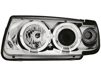 Phares VW Polo 6N Angel Eyes chrome