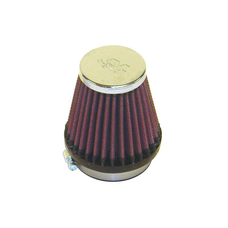 K&N Filtre à Air Universel Conique 54mm raccordement, 76mm de base, 51mm en haut, 76mm hauteur (RC-2330)