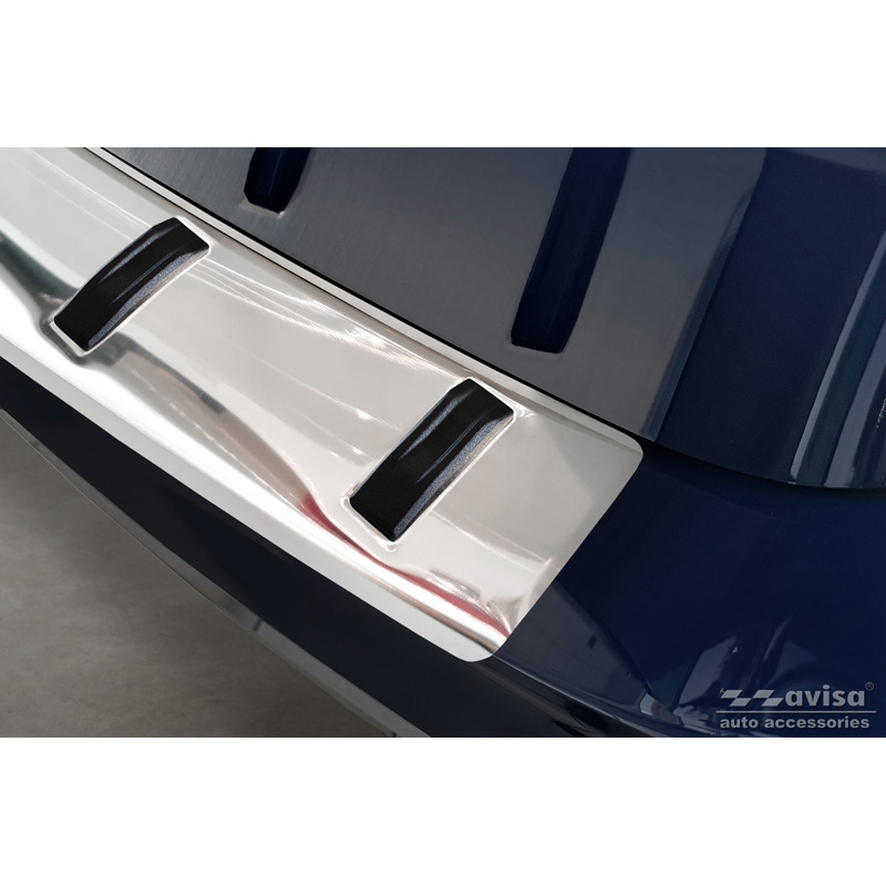 Protection de seuil arrière inox sur mesure pour Skoda Kamiq 2019- 'STRONG EDITION'