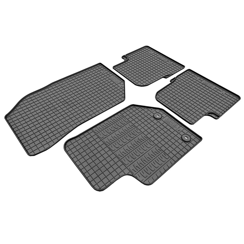Set tapis de caoutchouc sur mesure pour Jeep Avenger (essence) 2023- (4-pièces + points de fixage)