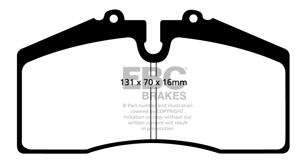EBC Brakes AUDI RS2  2.2 Turbo 93-96 Remblokken voorzijde yellow