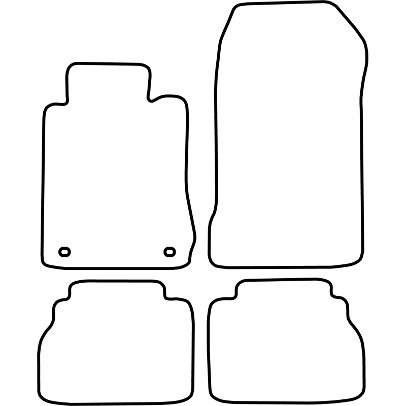 Set de tapis de sol sur mesure pour Mercedes Classe E W210 1995-2002