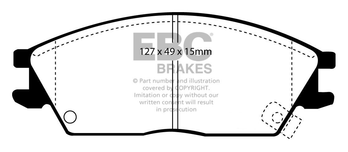 EBC Brakes HONDA Accord 1.6 (AC) 84-86 Remblokken voorzijde gree