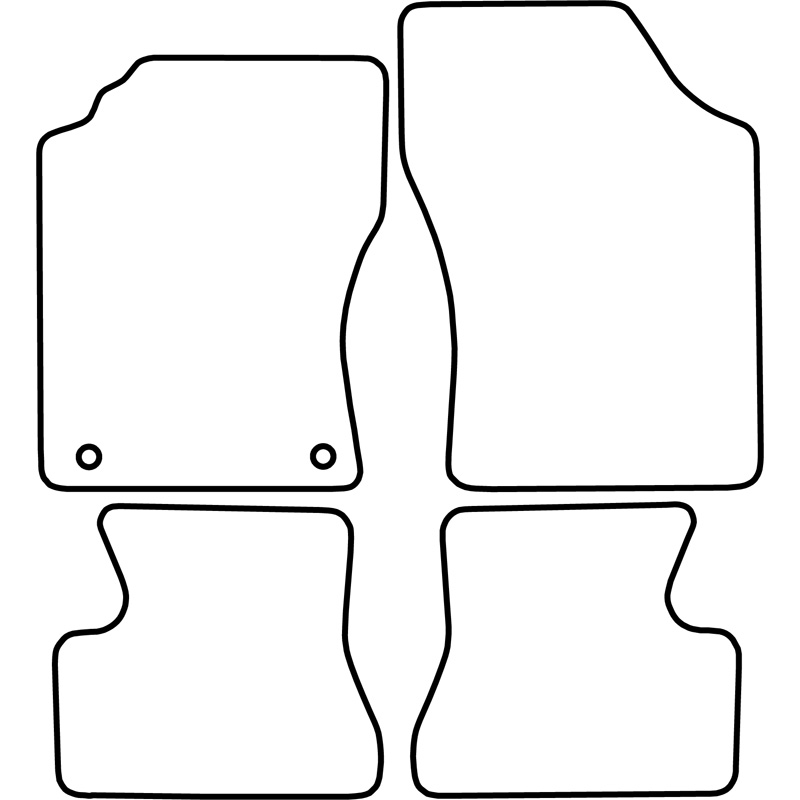 Set de tapis de sol sur mesure pour Daihatsu Cuore 1995-1998