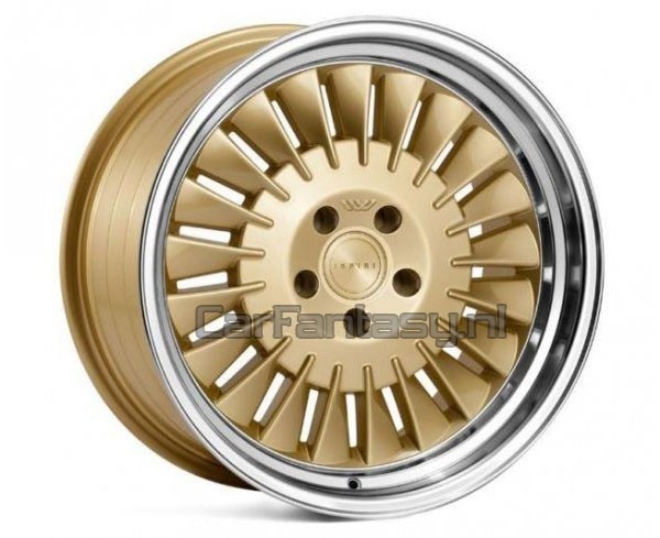 Ispiri CSR1D 9.5x18 5X112 ET42 VINTAGE-GOLD-POLISHED-LIP Velgen