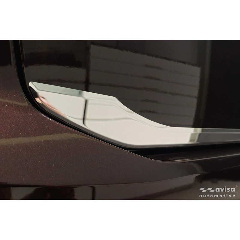 Avisa Revêtement d'habillage du hayon du coffre inox Chrome sur mesure pour Volvo XC90 II 2015-19, Facelift 2019-2024 & Facelift 2024-