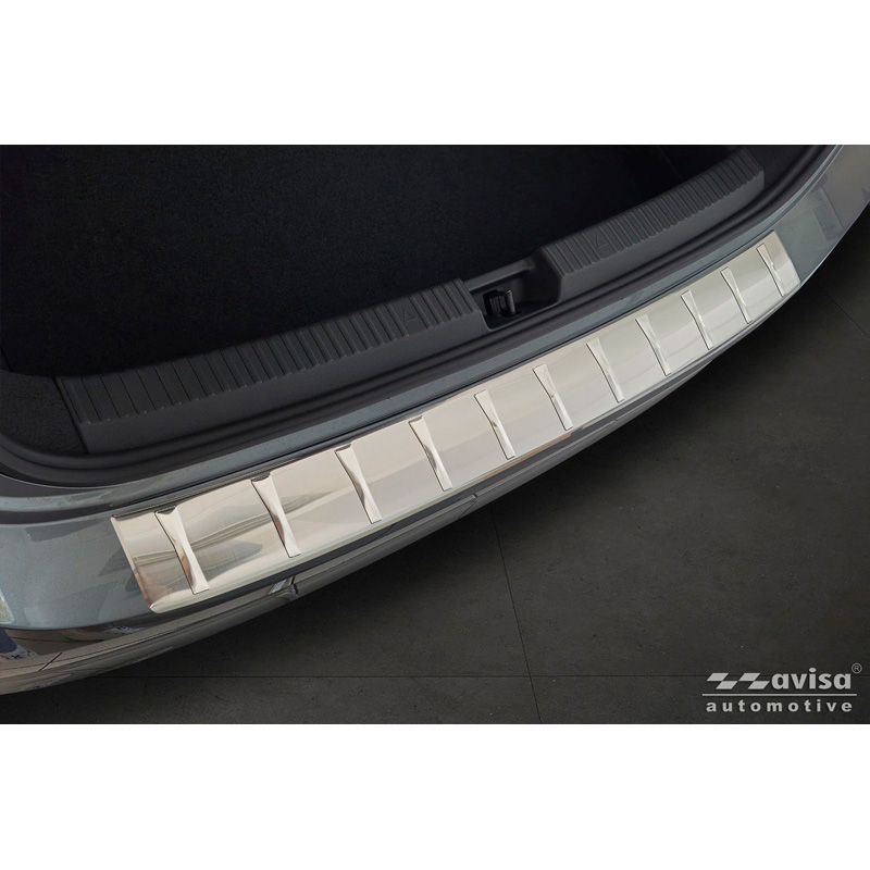 Avisa Protection de Seuil de Coffre Acier Inox sur mesure pour Skoda Superb IV Liftback 2024- - Argent