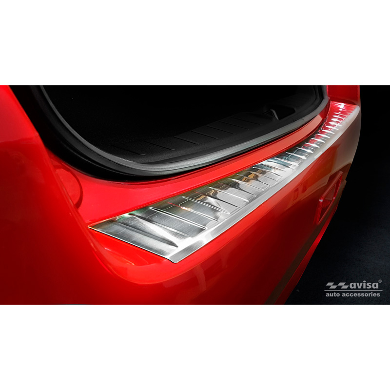 Protection de seuil arrière inox sur mesure pour Mitsubishi ASX Facelift 2019- 'Ribs'