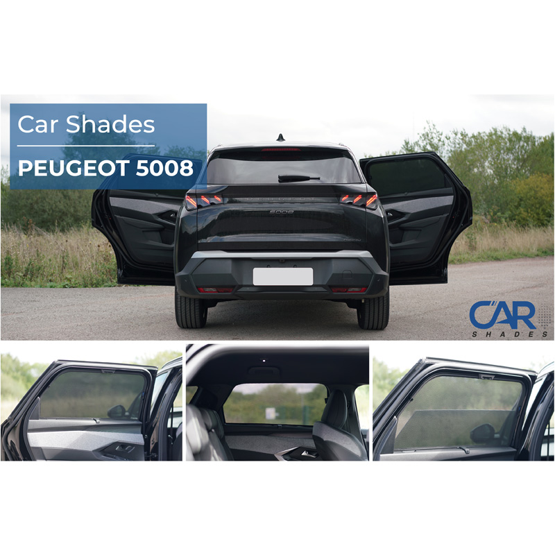 Set de Car Shades (portes arrières) sur mesure pour Peugeot 5008 III 2024- (2-pièces)