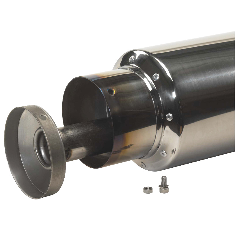 Échappement universel Type X-50 Racing 'DualSound' - Angle Tip - Polished