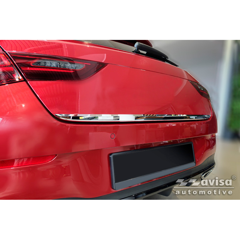 Avisa Revêtement d'habillage du hayon du coffre inox Chrome sur mesure pour Mercedes CLA Shooting Brake (X118) 2019-