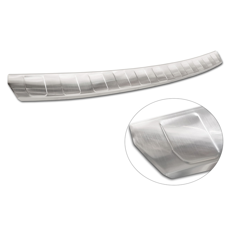 Protection de seuil arrière inox sur mesure pour Citroën C5 X 2021- 'Ribs'