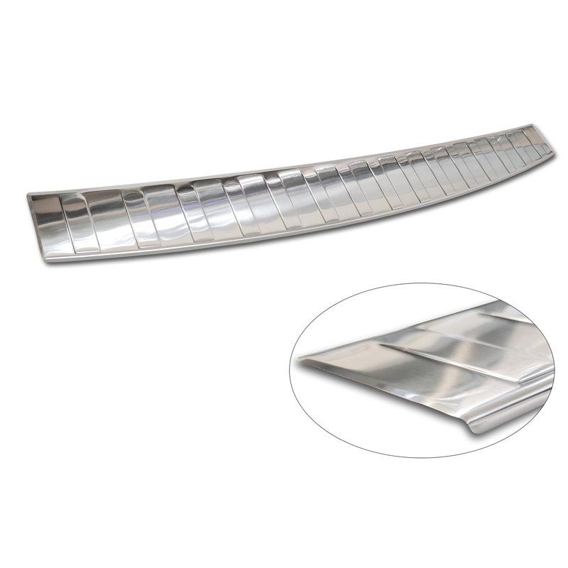 Protection de seuil arrière inox sur mesure pour Mercedes EQE SUV (X294) 2022- 'Ribs'